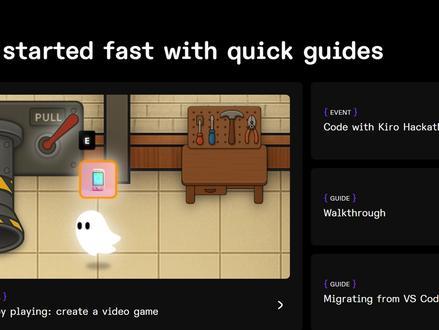 亚马逊推出免费AI工具Kiro Kiro 是一款专注于 AI 编码的集成开发环境(IDE),以规范驱动开发为核心,为开发者提供从原型到生产的全流程支持。
它能将用户的提示转化为清晰的需求、系统设计和离散任务,开发者可与之协作完善规范和架构,由 Kiro 智能体实现规范且保持用户控制权。
通过智能体钩子,可将任务委托给 AI 智能体,在 “文件保存” 等事件触发时自动执行,生成文档、单元测试或优化代码性能。
其具备多模态聊天、代码差异展示等功能,支持 Claude Sonnet 3.7 或 4 模型,兼容 VS Code 的插件、主题和设置。
借助规范、引导和智能上下文管理,能理解提示意图,助力在大型代码库上实现复杂功能,让开发者高效完成从概念到可用代码的转化,且预览阶段免费。