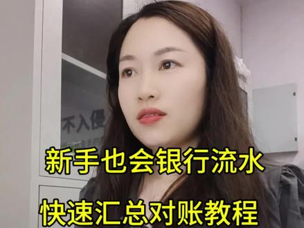 会计必看!用数据透视表整理银行流水汇总,新手小白也会一键对账 #office办公技巧 #办公技巧 #会计 #excel表格 #创作者扶持计划