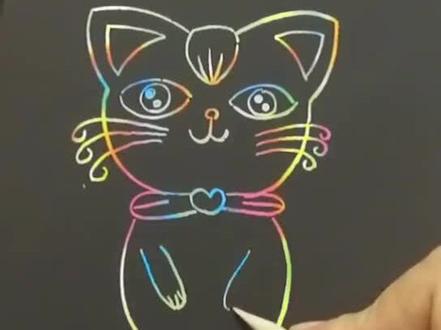 小花猫的画法,萌萌哒#简笔画教程