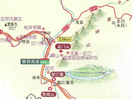 自驾游线路推荐,成都、红原、松潘、九寨沟、平武、汶川、成都自驾游线路图#自驾游 #旅游线路 #自驾线路