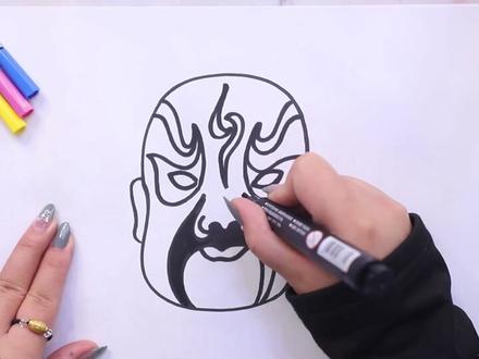 儿童最简单脸谱的画法