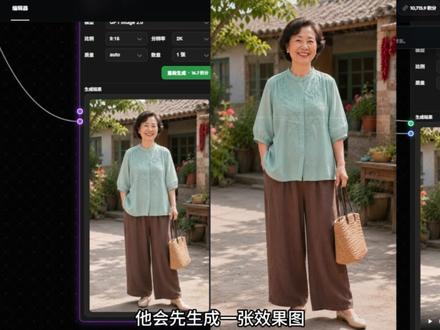 image2.0工作流快速批量制作中老年带货视频 #中老年女装 #ai带货 #AI #电商创业 #自媒体