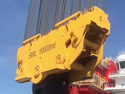 你见过海上这样的起重钩吗 #起重船 #浮吊 #科普知识