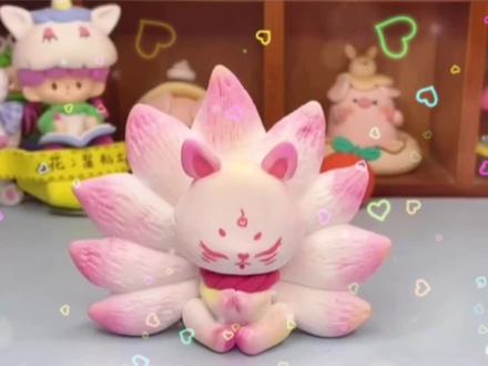 超好看的粘土九尾狐,手残党也能轻松学会#教程 #粘土手工 #简单易学 #手残党 #九尾狐