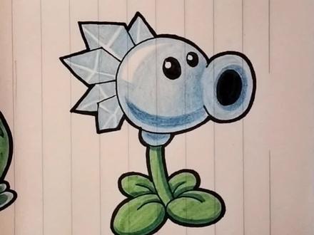 二代寒冰射手绘画教程#植物大战僵尸 #简笔画 #画画 #绘画 #一起学画画