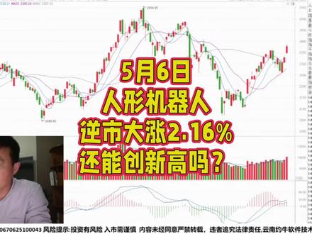 5月6日人形机器人逆市大涨2.16%还能创新高吗?