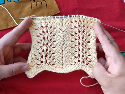 凤尾花的基础编织教程,17针4行一个花,编织简单易学