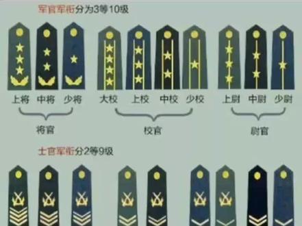 让我们了解部队各军衔排列,致敬部队!