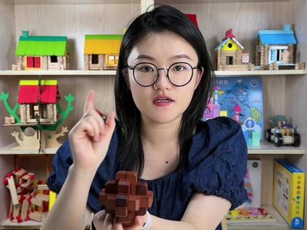 孔明锁教学!封锁的解锁与合锁步骤来咯!#益智玩具 #逻辑思维 #孔明锁 #鲁班锁 #鲁班锁教程