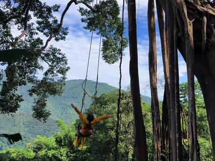 国庆徒步实况‼️基诺山全攻略‼️ 来西双版纳必须安排一天基诺山徒步!
关掉手机,钻进原始雨林当一日“野人”,真的太解压了!
攻略奉上,赶紧收藏出发~
跟团@基诺山普希老寨漫雲端雨林徒步
【徒步实用信息】
📍徒步路线:基诺山雨林徒步
🚶徒步长度:约5公里
🌳徒步体验亮点:
✅雨林秋千:荡出去瞬间拥抱整片森林,刺激又自由!
✅攀爬百年榕树&速降:像人猿泰山一样爬上巨树,再一跃而下,超爽!
✅天然矿物脸彩:用泥土画个部落彩绘,瞬间融入雨林!
✅溯溪戏水:一路踩着清凉溪水前行,暑气全消~
✅雨林野餐:坐在原始二层木屋吃竹筒饭、烤鱼,原生态大餐超香!
✅丛林射箭:在原始环境中拉弓射箭,超有感觉!
✅识别可食植物&尝酸蚂蚁:向导会带你认野菜、野果,勇敢的话还能试吃酸蚂蚁!(酸爽开胃hh)
✅荡藤过河:抓紧树藤单脚从二层木屋腾空荡到小河,轻功体验get!
💫这次徒步完全颠覆我对“5公里”的认知,一路玩下来根本不想停!
👕穿搭建议:
1️⃣雨靴必穿!水路+泥路超多(可在山寨入口买,30元左右,穿完即弃)
2️⃣备一双干袜子和运动鞋放车上,徒步后换上超舒服
3️⃣建议长裤防刮,我穿速干长裤完全没问题,蚊虫比想象中少
4️⃣雨季随时可能下雨,备好雨衣/轻便冲锋衣
🎒行前准备:
1️⃣驱蚊液、防晒霜、双肩包、水、能量零食必备
2️⃣早上8点从告庄出发,10点左右进山,清晨山里微凉记得添衣~
3️⃣一定吃早餐!徒步消耗体力,吃饱才有力气野~
#基诺山雨林徒步 #西双版纳 #西双版纳旅游 #徒步 #户外徒步