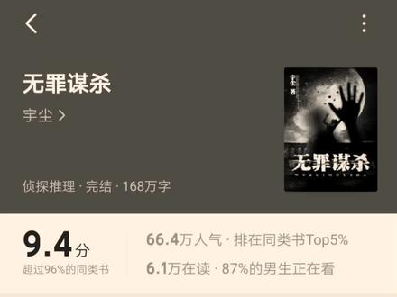 一,破案悬疑推理《无罪谋杀》