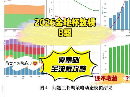 2026金地杯零基础保姆级教程 数模零基础新手直接上车
保姆级金地杯B题实站教程
#金地杯 #数学建模 #数模 #数模比赛 #数学建模竞赛