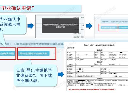 国家开发银行生源地信用助学贷款学生毕业确认申请操作流程 #大学 #教育培训 #成功上岸 #录取 #专升本 #全国通用