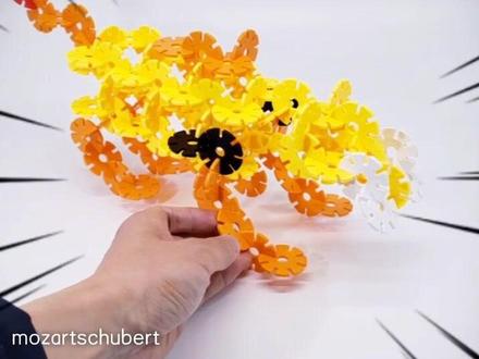 雪花片攻略 恐龙战队第一集 剑齿虎 🐅🐅#雪花片 #玩具#恐龙战队