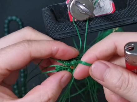 四叶草🍀手机挂件教程#编绳教程 #手工编织