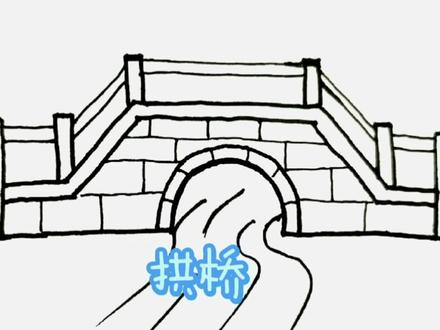 端午节赛龙舟常见石拱桥简笔画——每天一个简笔画宝宝轻松会画画 #端午节 #简笔画 #简笔画教程 #儿童简笔画 #育儿