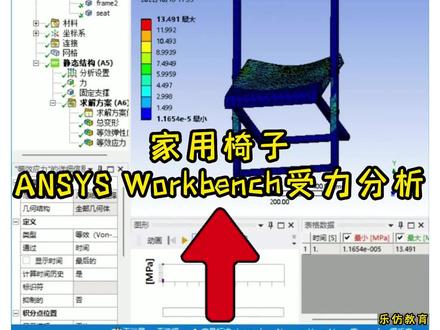 ANSYS Workbench系列课程之实用小案例——家用椅子受力分析#ANSYS #ANSYSWorkbench #有限元 #视频教学