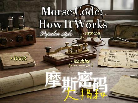 摩斯密码大揭秘 Morse Code: How It Works?
Before the internet, phones, or even radios, Morse code was the key to instant long-distance communication. But how does it actually work? In this video, we’ll explore the fascinating system of dots and dashes that revolutionized the world! 🚀📡
#抖音知识分享 #英语学习 #英语听力 #摩斯密码