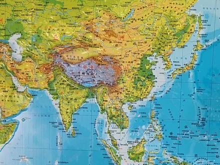 三大国地理位置,哪个好?#地理 #知识分享 #地图 #凹凸地图 #科普