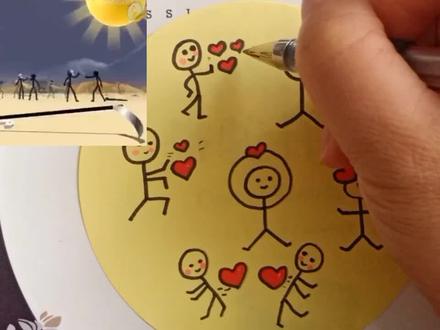 看动画学画画,《火柴人战争》,可爱的火柴人简笔画,简笔画教程 #简笔画 #幼儿教育 #可爱简笔画 #儿童简笔画 #创意简笔画 #儿童画