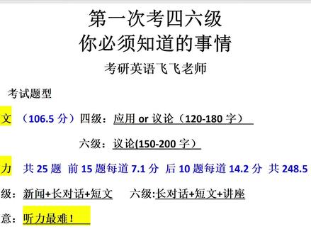 四六级考前必看! #四级 #六级 #四六级 #四六级技巧 #四六级笔试倒计时