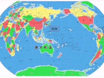 #世界地图 #地理老师地理素材 #地图 #韩国 有的朋友说没划圈,无标注,今天补发一个。