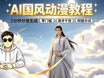 零门槛古风 CG 大片制作,新手一看就会 #国风动漫 #AI创作 #AI教程 #仙侠#扶持新人计划