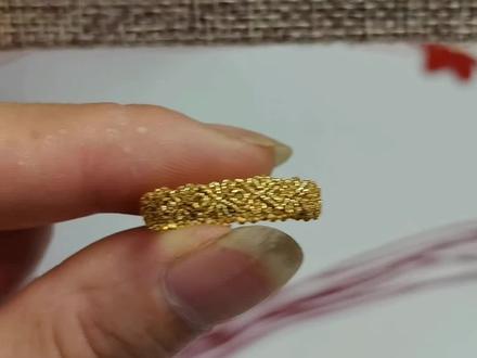 戒指编织教程#纯手工编绳 #戒指编织教程