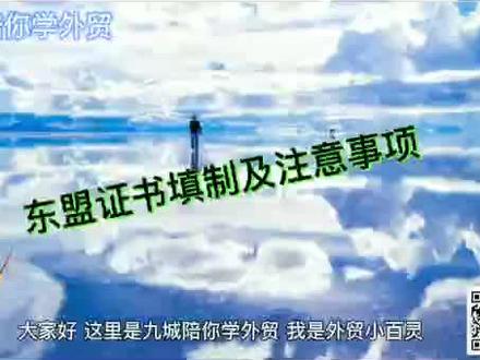 产地证中的东盟证书,我们看看填制的时候有哪里要注意的。