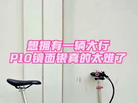 想拥有一辆大行p10镜面银太难 咱们又改装一辆看效果 #城市骑行计划 #创作者中心 #创作灵感 #自行车 #折叠车