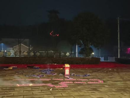 水母烟花近拍全是烟哈哈哈#水母烟花