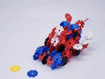 雪花片攻略 爆裂飞车 炼狱上集 飞车形态🏎🏎 三星难度 #爆裂飞车 #雪花片#玩具