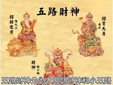 五路财神的身份和象征你知道吗?#传统文化 ##国学智慧 #知识分享