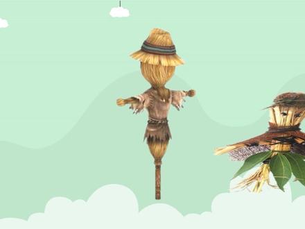 湘美版六年级上期第8课《田间的精灵》#手工制作#有趣的折纸#爱手工爱生活#创意美术#手工作品#动手能力#有趣的创意#成品展示#亲子手工