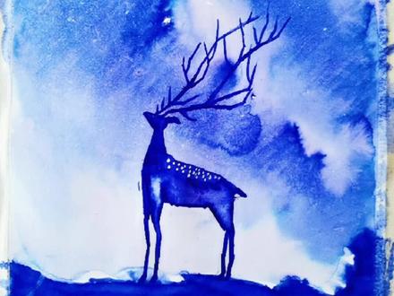 咱们用一支水彩笔画出星空下的小鹿,是不是又简单又快乐,点个赞你也画画吧#一起学画画 #星空小鹿 #想画就画 #手绘 #水彩笔画 @DOU+小助手 @抖音小助手