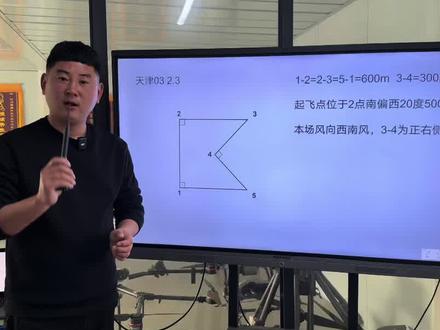#地面站考试 2月3号天津03考场真题 非常规五边形角度➕航向风向条件#迪迦教官 #无人机培训 #caac无人机执照