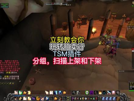 你与地精之间只少看了这个视频!TSM分组扫描上下架物品教学! #魔兽世界 #插件 #拍卖行 #tsm