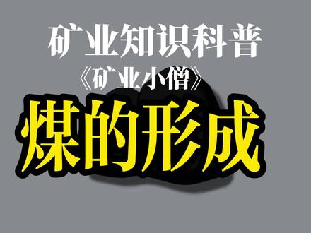 煤的形成,矿业知识科普#矿业知识科普 #矿业知识科普煤#科普#矿业#煤矿 #煤矿工人矿工兄弟