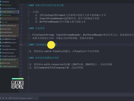 后端开发日常,IO操作时优雅的关闭流#程序员日常 #java #IO #JDK #新技能速成
