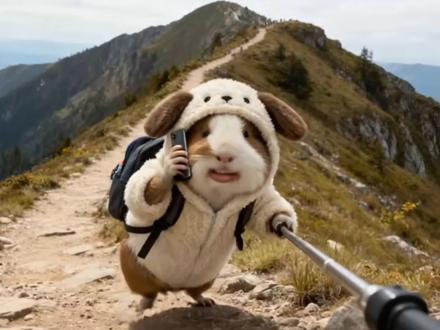 闺蜜你爬到哪里去了啊#猪妞 #豚鼠 #闺蜜