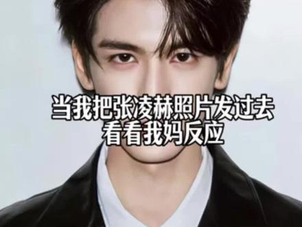 当我把张凌赫照片发给妈妈时,看她什么反应。#张凌赫 #搞笑