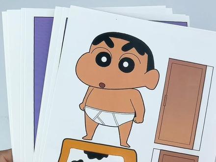 蜡笔小新化妆安静书保姆级教程#自制安静书 #手工diy #安静书