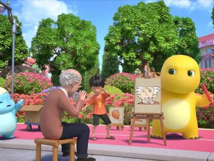 奶龙搞怪大作战第二季 第34集 大画家奶龙#热点#卡通动画儿童