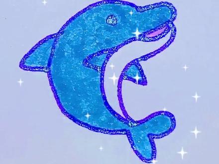 漂亮的蓝鲸来啰!#简笔画教程 #简笔画 #画画 #儿童简笔画 #画画教程 #每日一画 #创意美术 #艺术