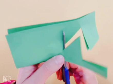 中班剪纸—松树🌲#幼儿手工