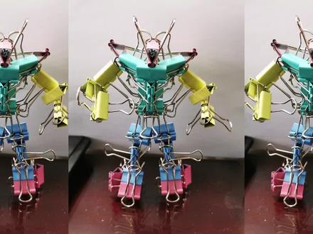 长尾夹变身机甲旋风战士,有兴趣的同学可以跟我做哦