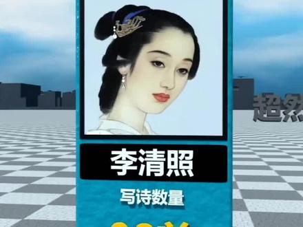 历史上写诗最多的人对比#诗词 #乾隆 #排名