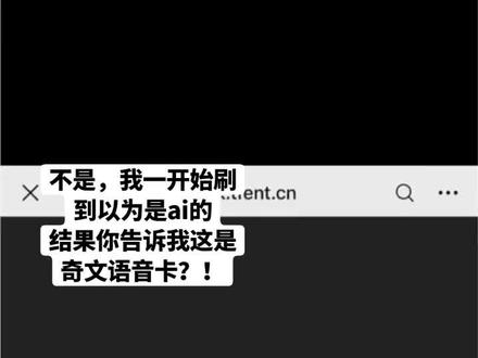 这竟然是语音卡?!#奇文