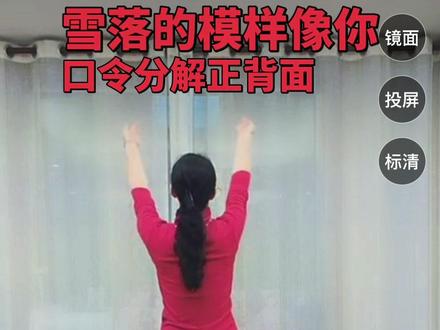 #零基础学舞蹈 #雪落的模样像你 口令分解正背面 编舞花与影