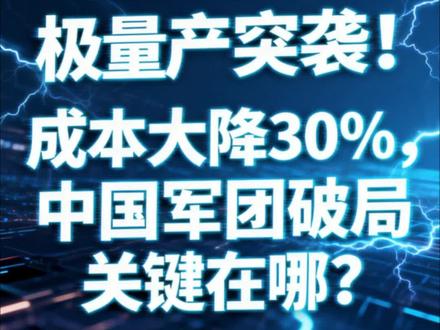 马斯克干电极量产突袭!成本大降30%,中国军团破局关键在哪?#马斯克 #特斯拉 #干电极 #锂电池 #新能源汽车